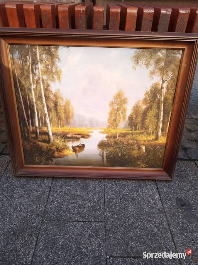 Obraz las reprodukcja Tychy