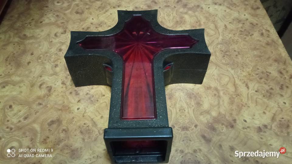 Duży krzyż do podświetlenia sprzedam Rękodzieło Wrocław sprzedam