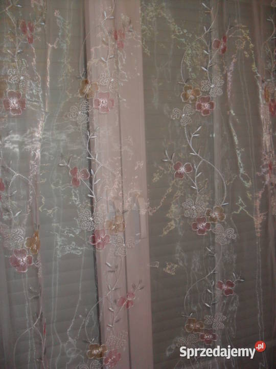 firan gotowa długa organtyna haft Wrocław sprzedam
