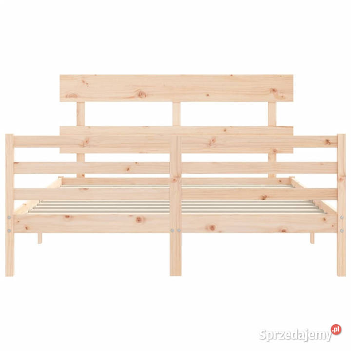 Rama łóżka z wezgłowiem lite drewno 160x200 Warszawa