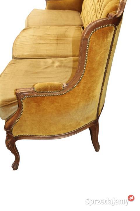 Trzyosobowa sofa pikowa w stylu Ludwika Szczecin