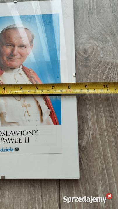 błogosławiony Jan Paweł II obraz w antyramie Poznań sprzedam