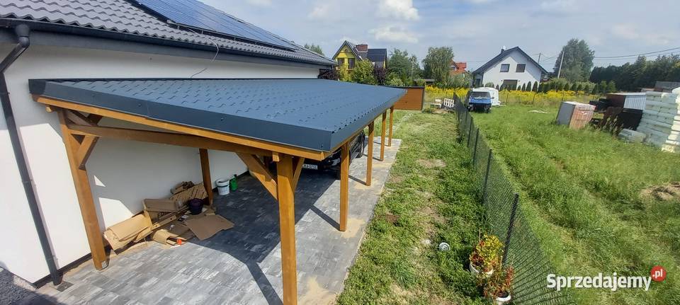 wiata zadaszenie garaż Błotnica Strzelecka
