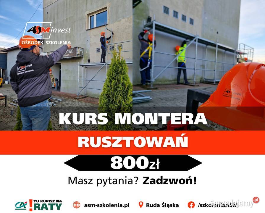 Kurs na montera Montażysta Rusztowań śląskie Ruda Śląska
