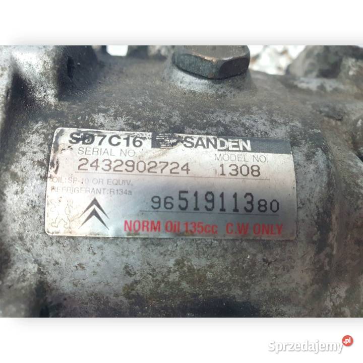 SPRĘŻARKA KLIMATYZACJI Citroen C4 Picasso 20 HDi Chełm