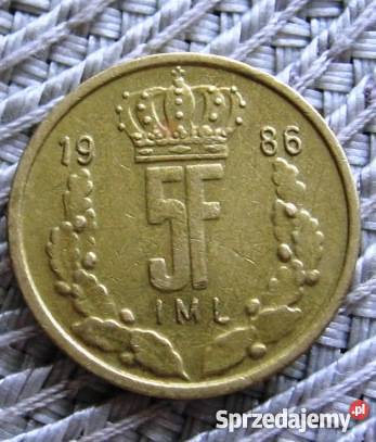 Luksemburg 5 Frank 1986r Kalisz