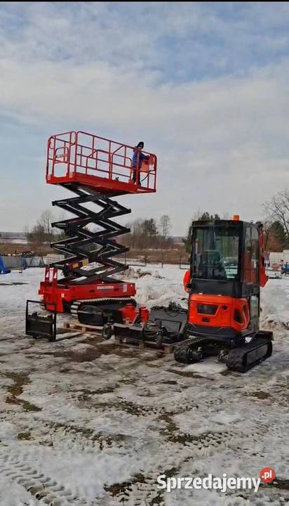 Wynajem podnośnika nożycowego na gąsienicach elektryczny Biłgoraj