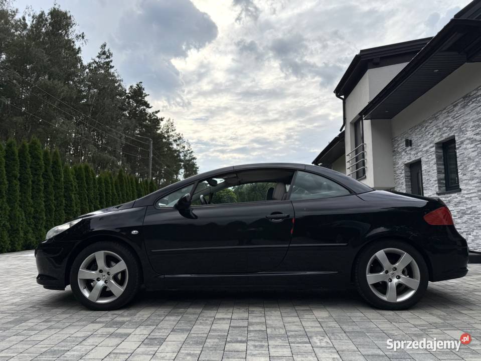 Peugeot 307 CC 20 140 2008 r 198 serwis czarny Maków Mazowiecki sprzedam
