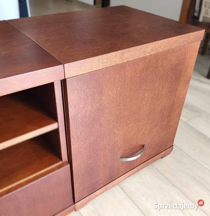 PIĘKNY ZESTAW DREWNIANYCH MEBLI SALONOWYCH sprzedam