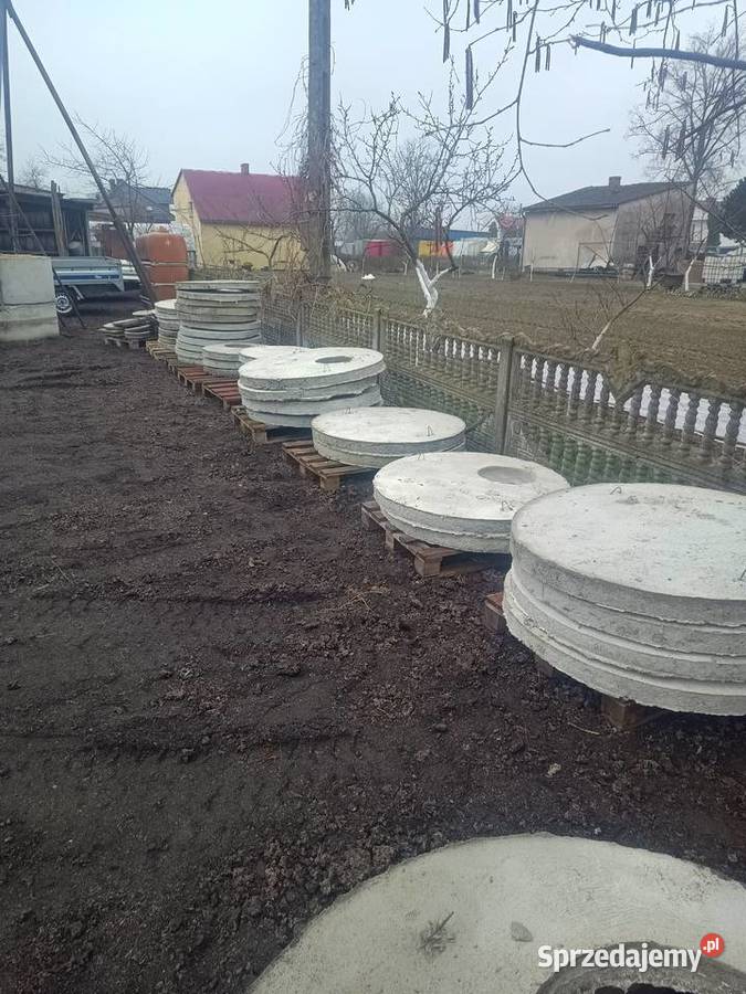 Pokrywy betonowe na studnie szamba Skrzydłowice prace ogrodowe