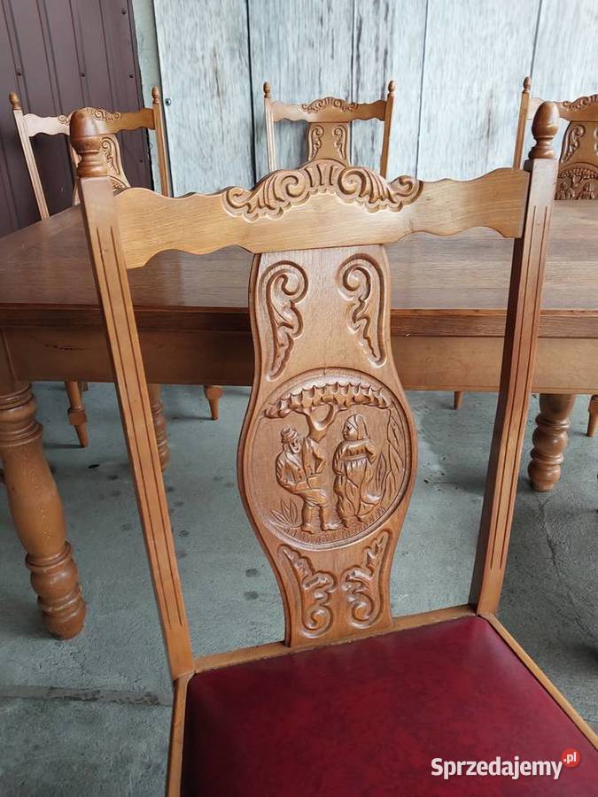 zestaw stylowy stół z krzesłami Byczyna