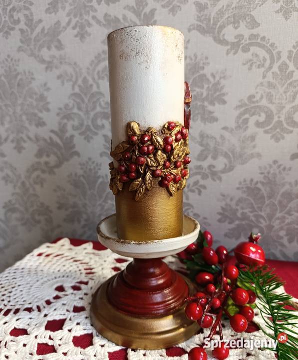 Świecznik Wieczna świeca Rękodzieło Gwiazdka Stalowa Wola