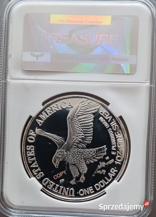 1 Dolar USA 2023 r Libertyplaterowane Slab Kopia sprzedam