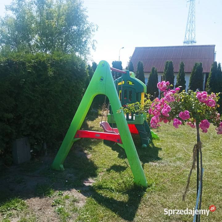 Huśtawka domek plac zabaw dzieci Stogi