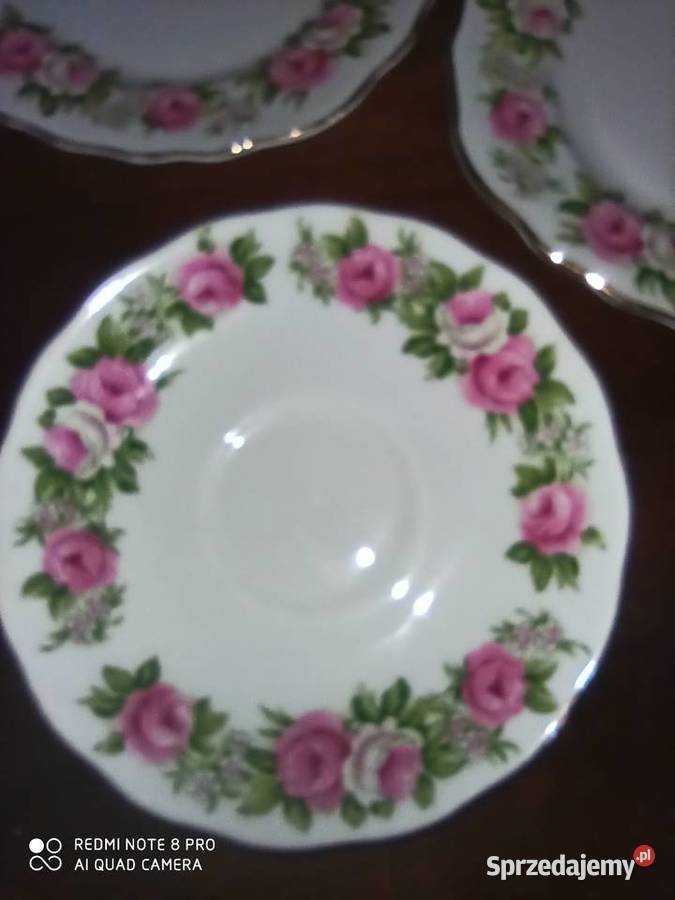 Filiżanka z talerzykiem deserowymColclough Made Gdańsk