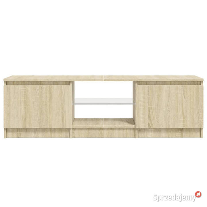 Szafka pod TV z LED dąb sonoma 140 x 40 x 355 mazowieckie Warszawa
