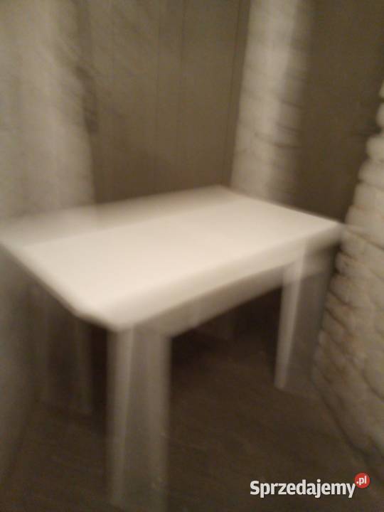 Stół kuchennopokojowy bialy rozkladanynowy 50cm Dom i Ogród wielkopolskie Luboń