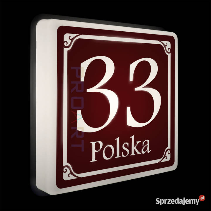LED PODŚWIETLANY NUMER NA DOM TABLICZKA ADRESOWA Poznań