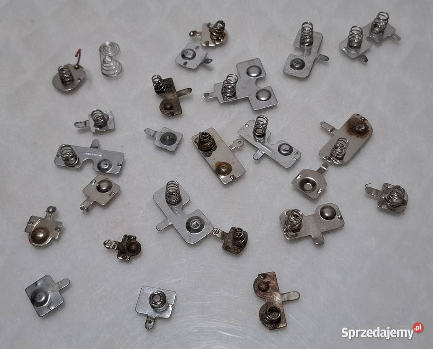Blaszki styki baterii sprężynki zestaw mix Art Czeladź