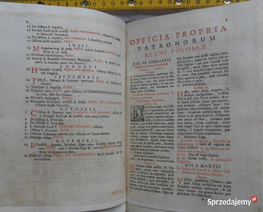Starodruk Polonicum z XVII w oficynia wydawnicaj