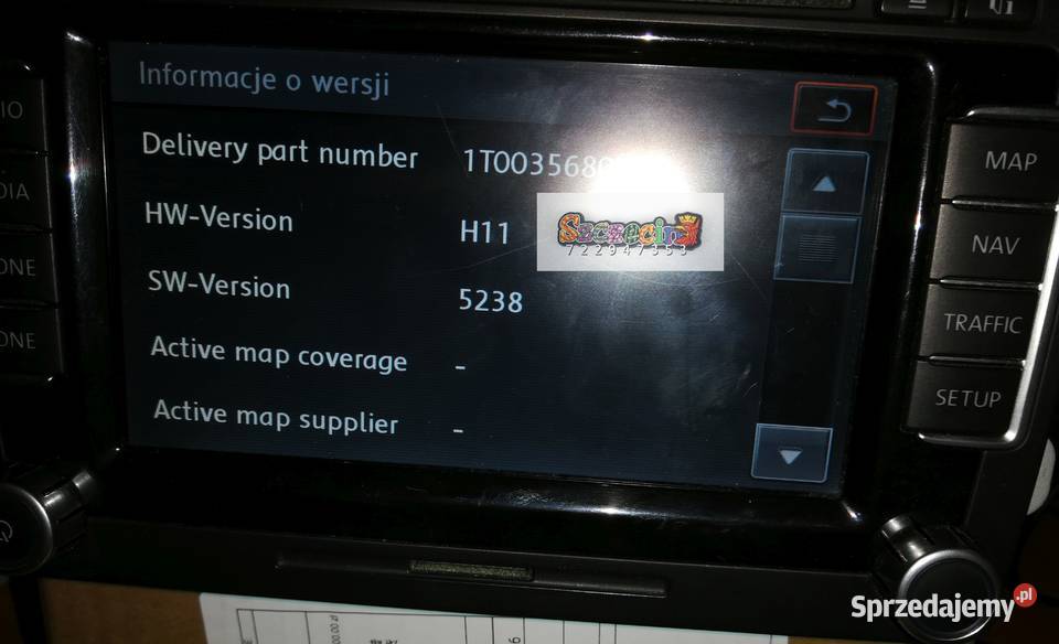 VW Skoda nawigacja RNS510 naprawa mapy menu Szczecin