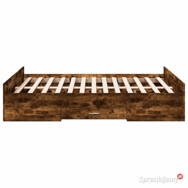 Rama łóżka z szufladami przydymiony dąb 135x190 mazowieckie sprzedam