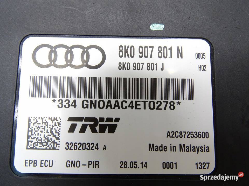 MODUŁ STEROWNIK HAMULCA RĘCZNEGO AUDI A4 B8 A5