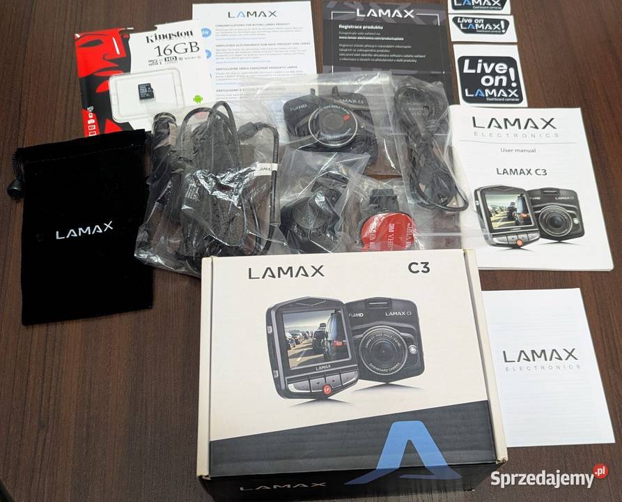 Wideorejestrator Lamax C3 opis karta łódzkie Ksawerów
