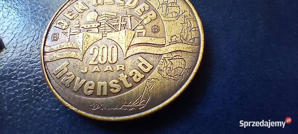 Stare monety Medal Holandia 19 Numizmatyka podkarpackie Lesko