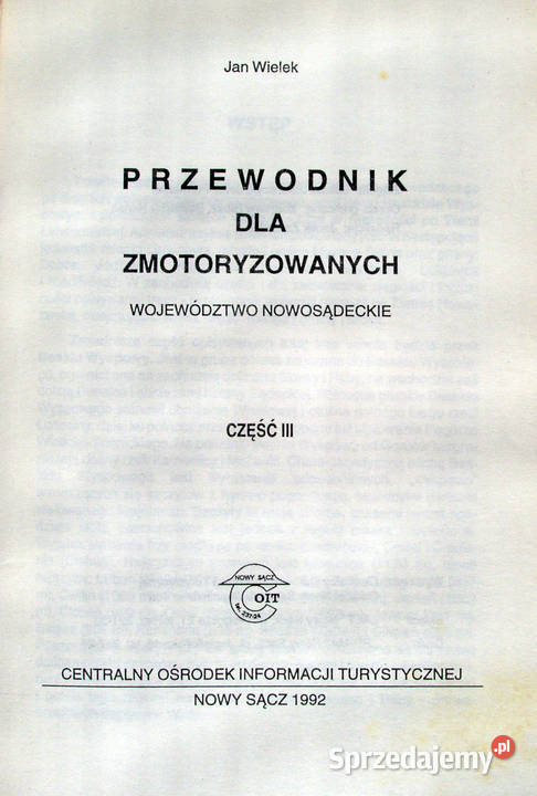 Województwo nowosądeckie przewodnik przewodnik Limanowa