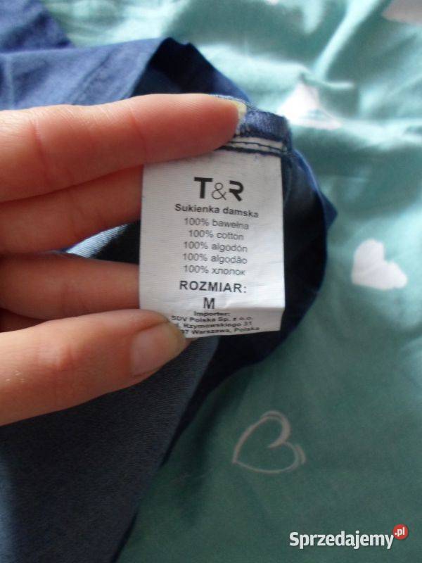 Sukienka ala dżinsowa rozmiar M Bez wzoru Siewierz sprzedam