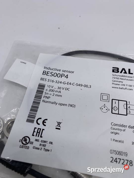 Balluff BES00P4 BES 516 324 G E4 C S49 00 3 Pozostałe mazowieckie Warszawa