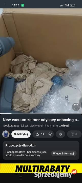 Odkurzacz Zelmer odysey 1700W Nowy Narzędzia Dąbrowa Górnicza