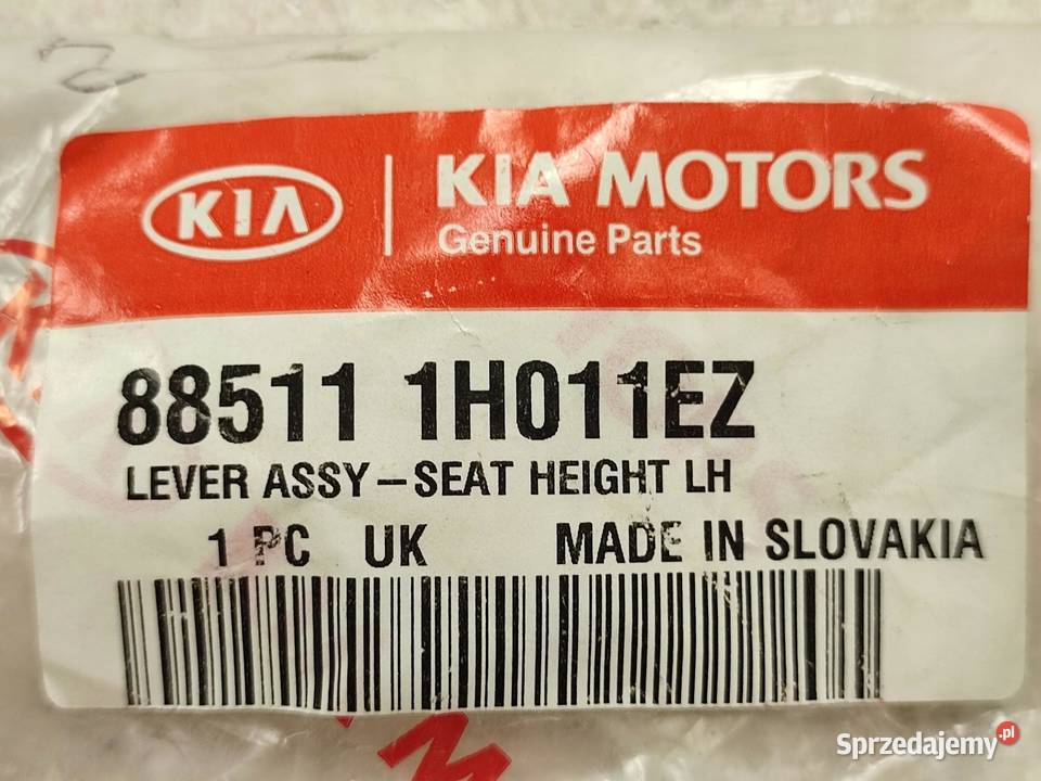 DŹWIGNIA FOTELA LEWEGO KIA SPORTAGE 20072010 osobowe