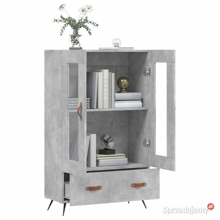 Wysoka szafka szarość betonu 695x31x115 WM828272 Warszawa