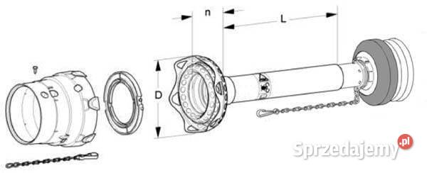 Osłona ochronna Walterscheid 1Z FLEXO L1000 mm Kamionna