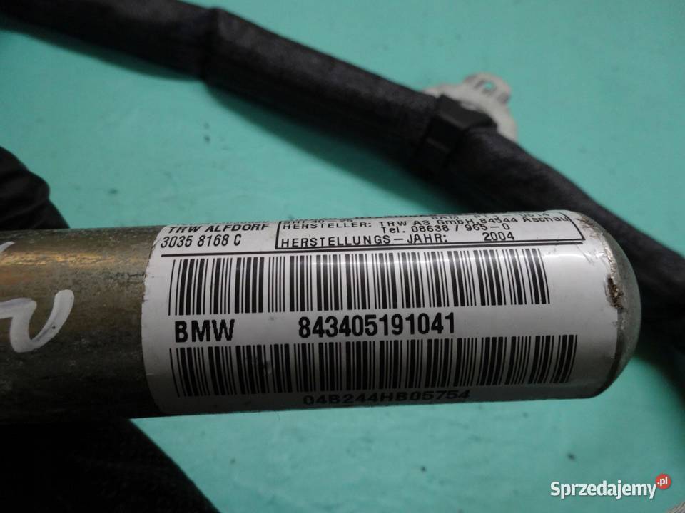 BMW X3 E83 04r AIRBAG kurtyna lewa 843405191041