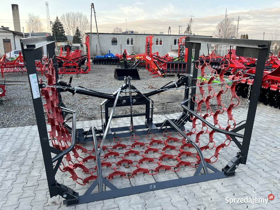 Włóka łąkowopolowa 6m 4ka brona polowa palcowa nieuszkodzony Maszyny zielonkowe Ostrołęka