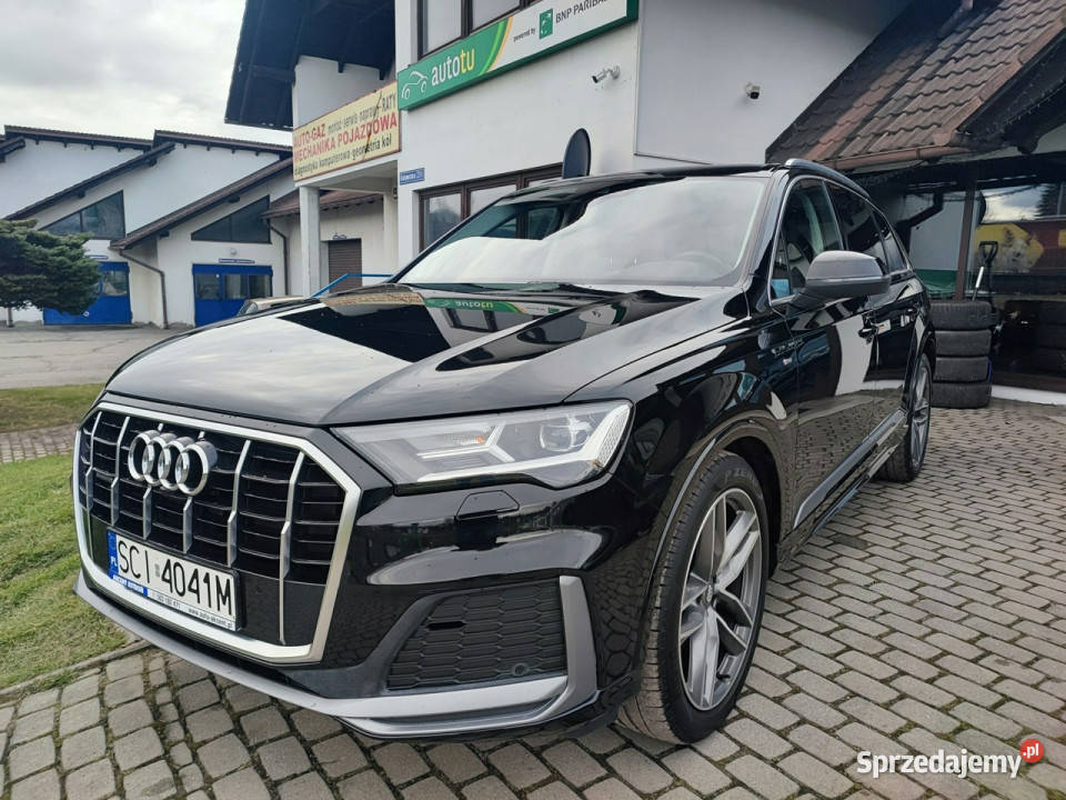 Audi Q7 Krajowy serwisowany w ASO SLine II 2015 komputer pokładowy śląskie Ustroń