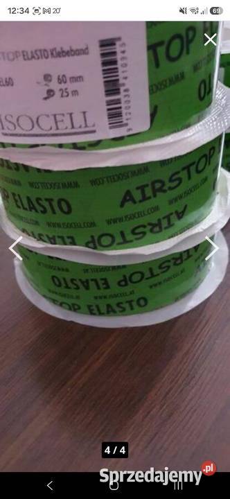 Taśma mocnoklejąca Isocell Airstop Elasto 60 mm