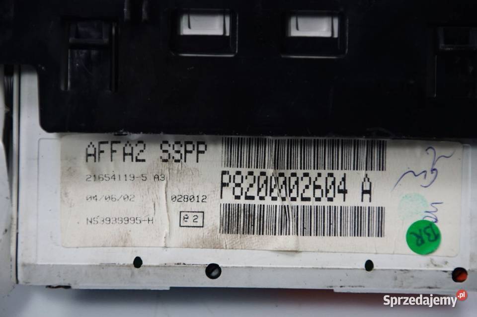 WYŚWIETLACZ PANEL RENAULT LAGUNA II 8200002604 osobowe Lipno