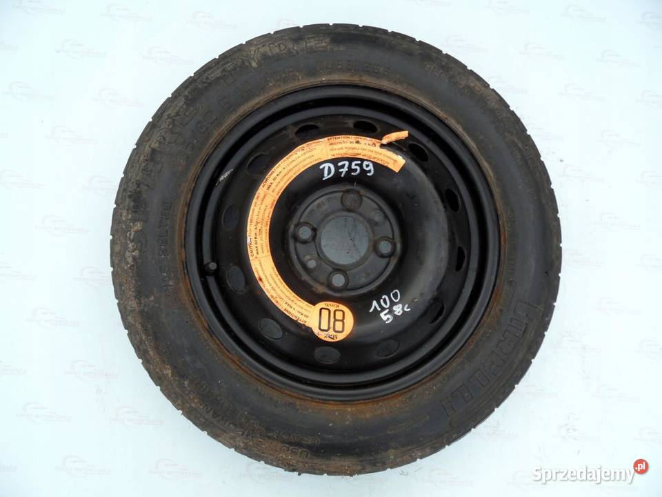 ALFA ROMEO FIAT LANCIA koło dojazdowe 1358014