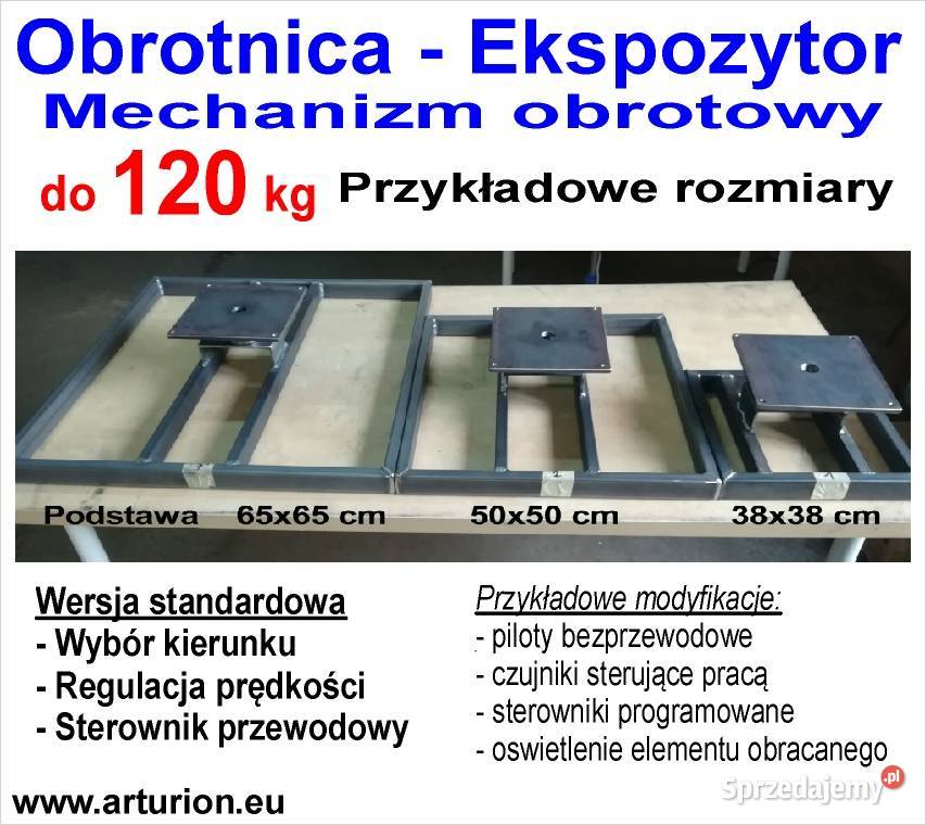 Podest Obrotowy Ekspozytor Napęd ReklamObrotnica Warszawa