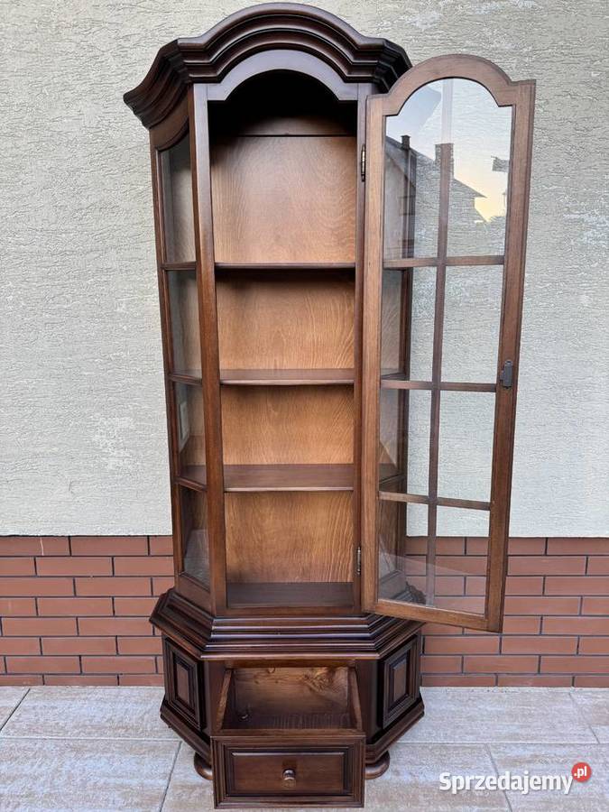 Witryna drewniana stylowa biblioteka półki na mazowieckie