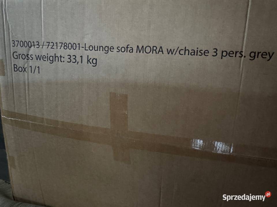 Sofa z szezlongiem 3miejscowa technorattan Dąbie