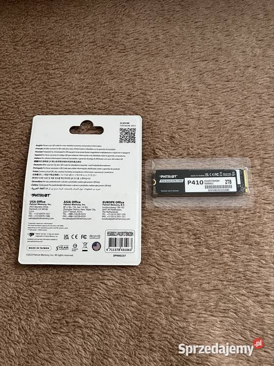 Patryjot p410 2 Tb m2 gen4 Pozostałe