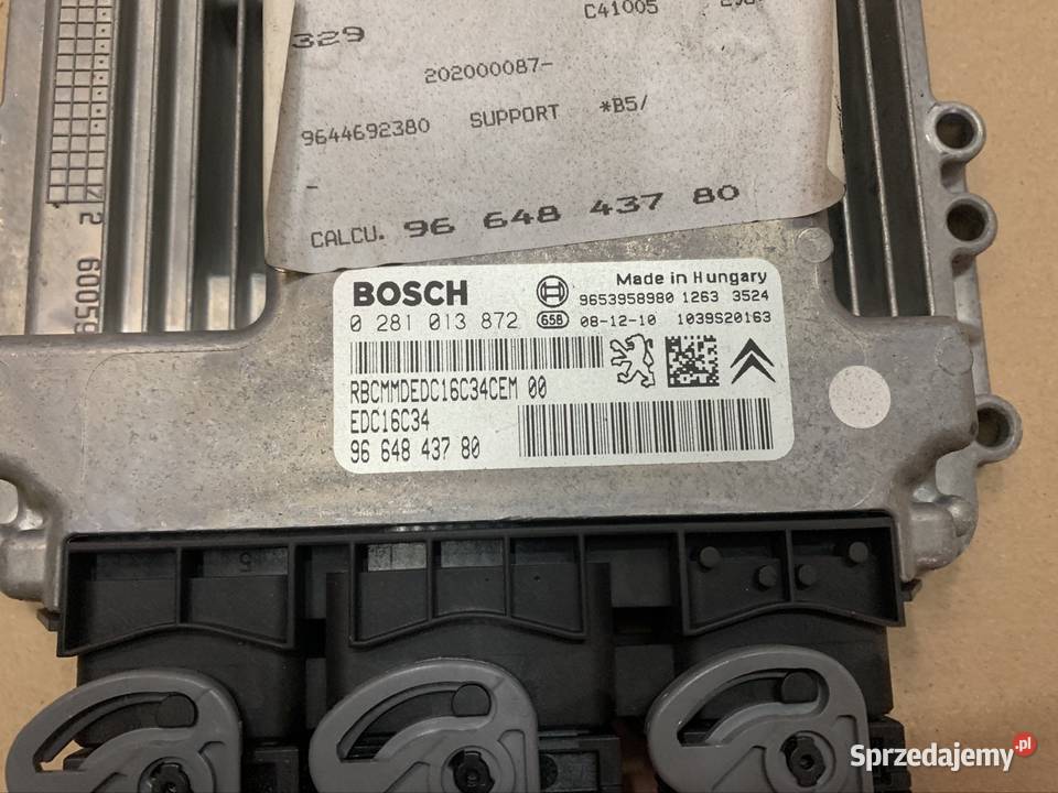 9664843780 komputer sterownik silnika citroen c4