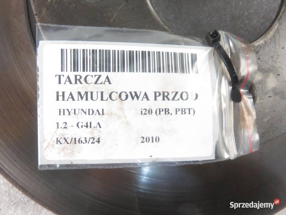 TARCZA HAMULCOWA PRZÓD HYUNDAI i20 12 G4LA osobowe małopolskie