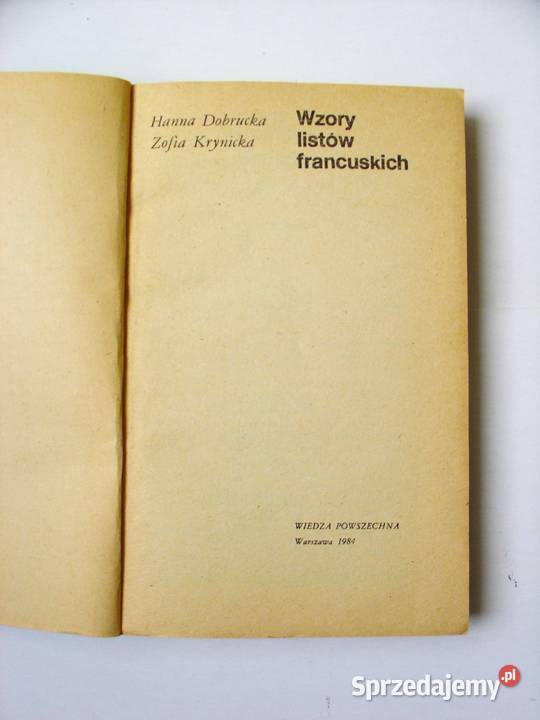 Zestaw Wzory listów angielskich i francuskich 2 łódzkie Łódź