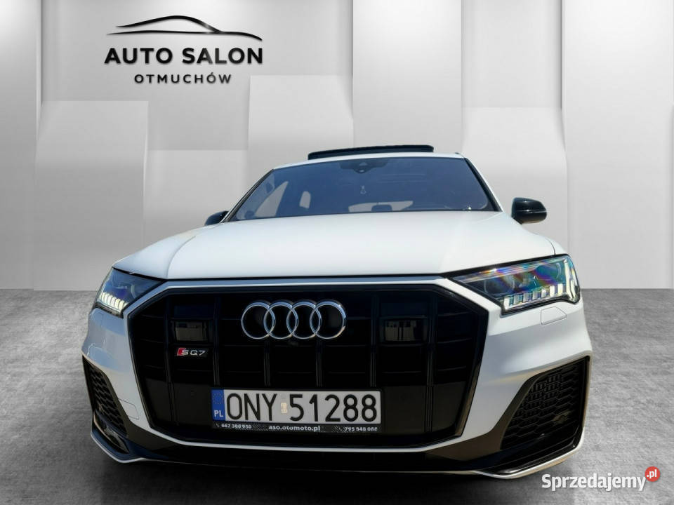 Audi SQ7 MASAZE pneumatyka WENTYLACJA hak skóra Samochody osobowe Otmuchów